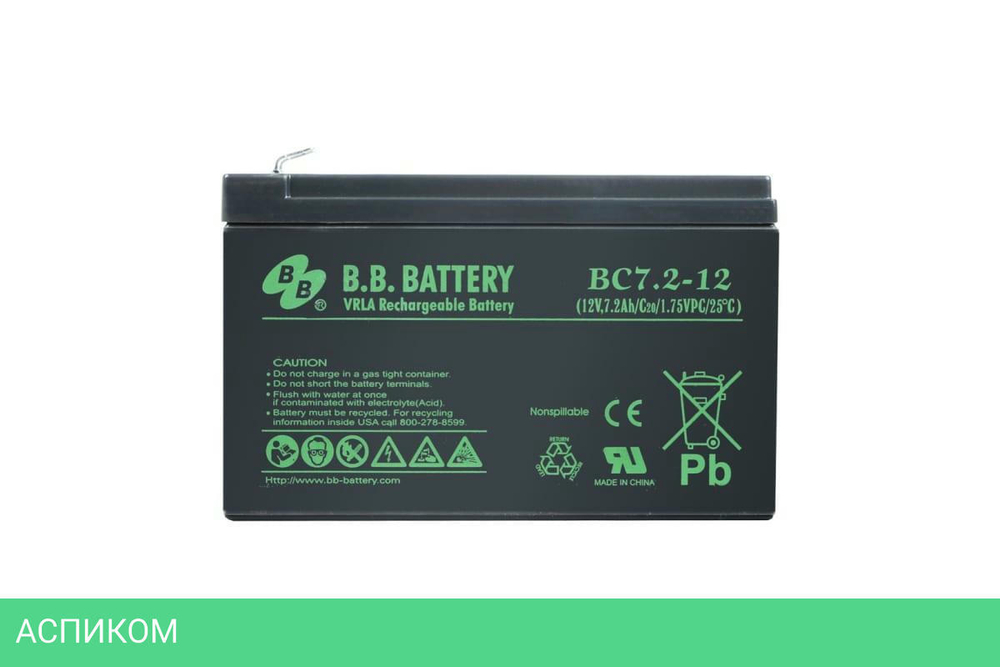 Аккумулятор для ИБП B.B. Battery BC 7,2-12