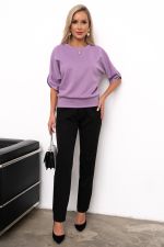 Костюм брючный (черный/сирень) К11-82/2 Nikol (Акция)