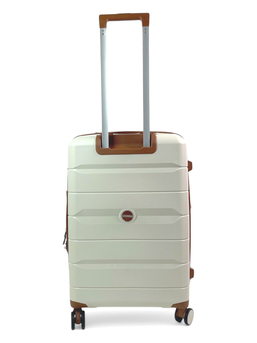 Средний чемодан Mironpan 23102, Молочный, M+