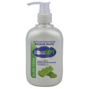 Мыло жидкое AKMASEPT антибактериальное Aloe Vera 270 мл/бут 8 бут/кор