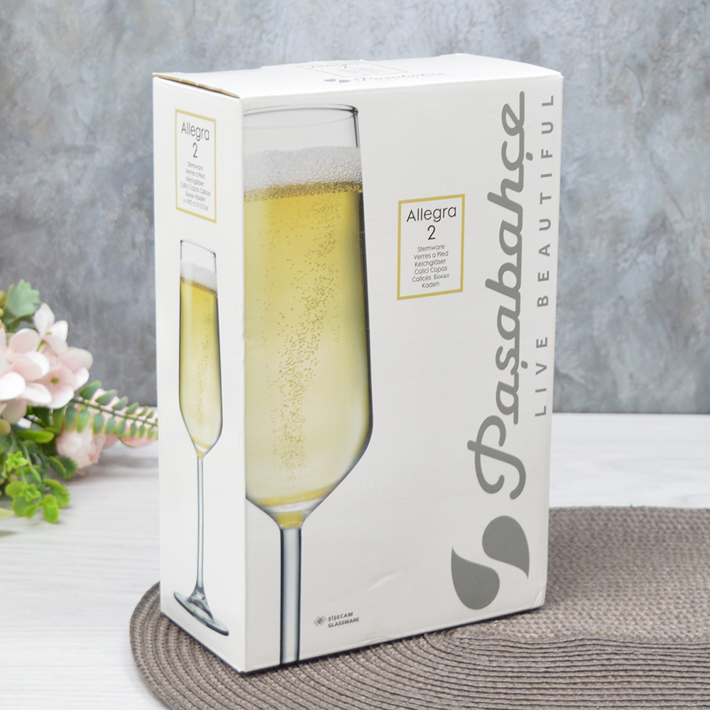 Набор бокалов для шампанского "Allegra" 2шт 195мл
