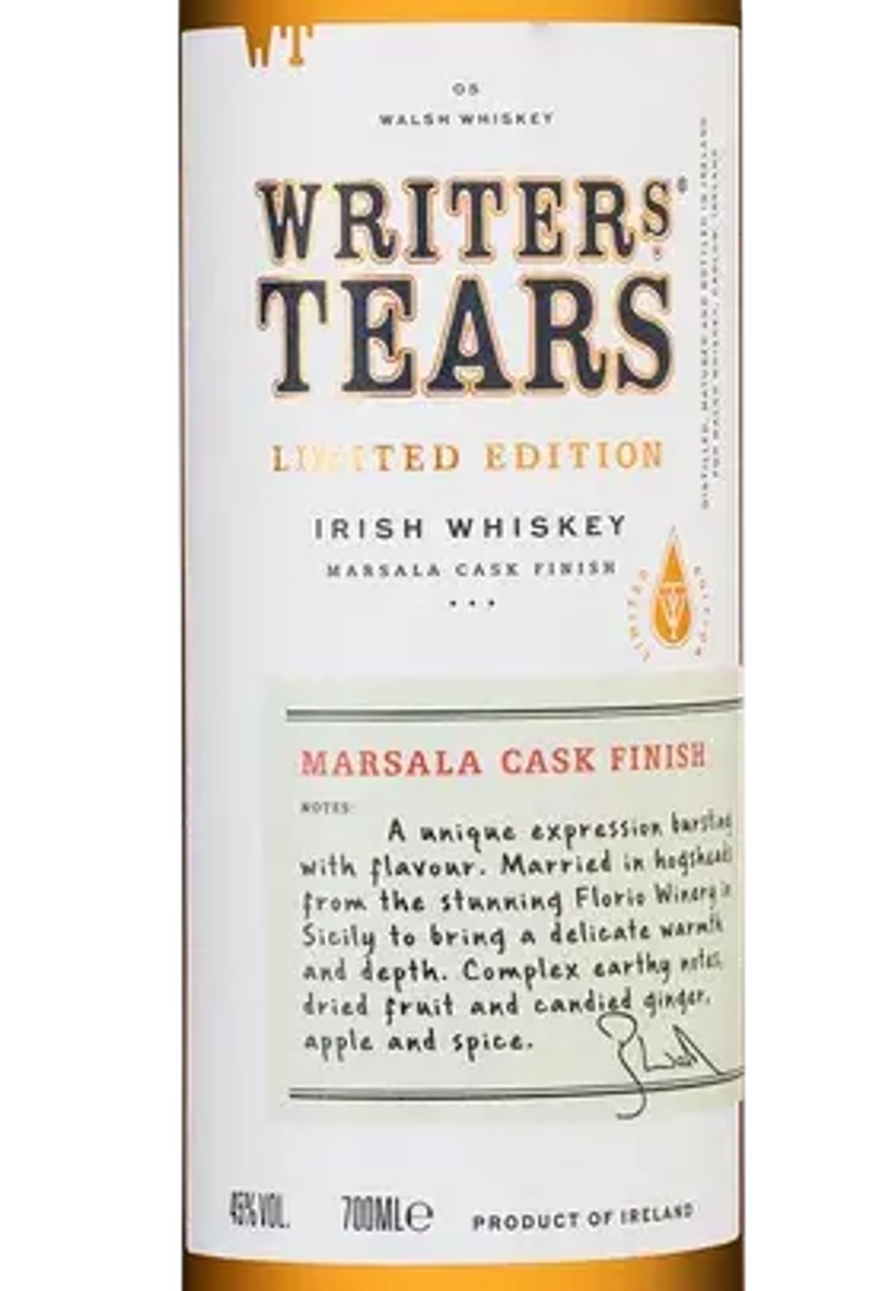 Виски Writer's Tears Marsala Cask Finish, 0.7 л