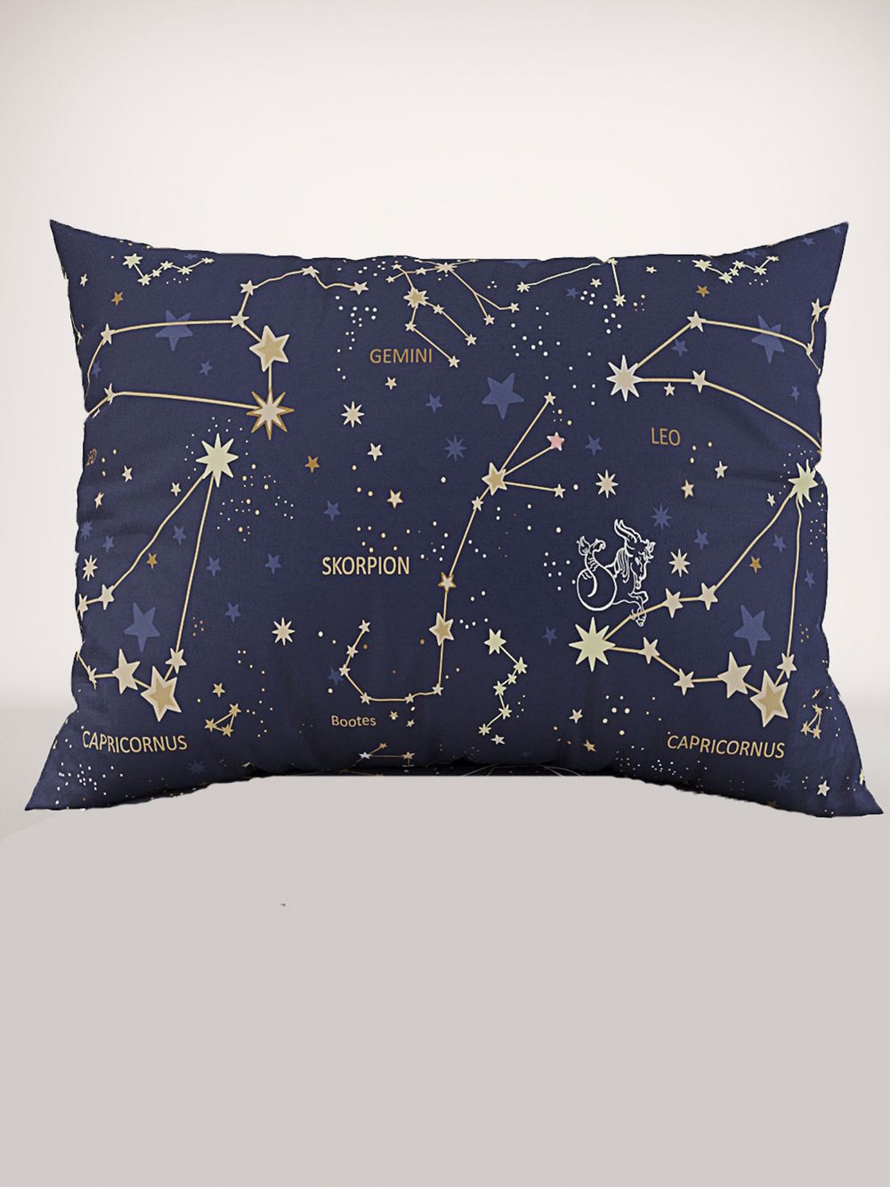 Постельное белье поплин Сказка "Созвездия" 1,5-сп Наволочка 50х70 см 1 шт Простынь 150x215 см Пододеяльник 145x215 см