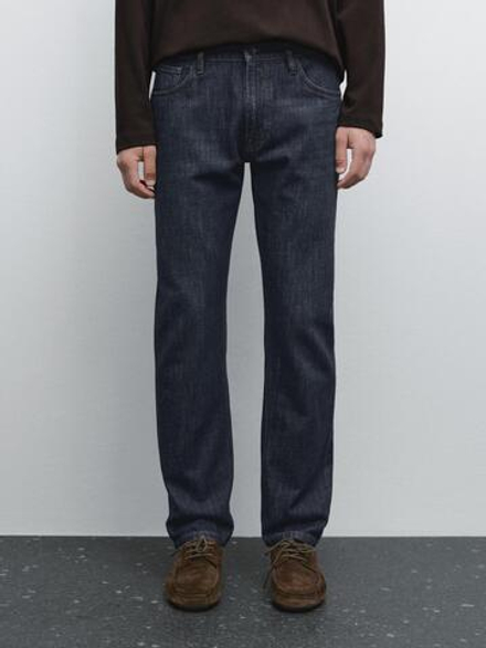 Massimo Dutti Зауженные джинсы, темно-синий