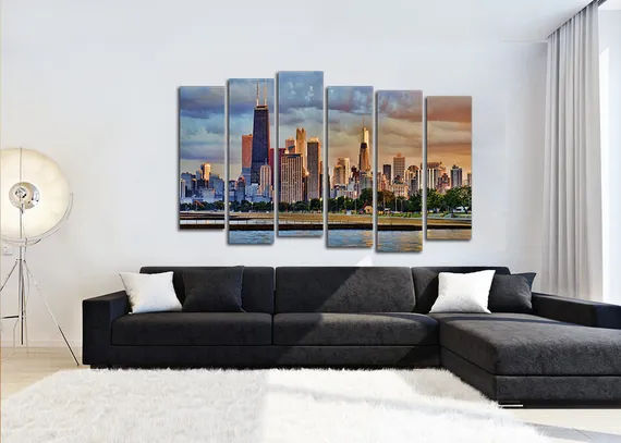 Модульная картина "Городской пейзаж"