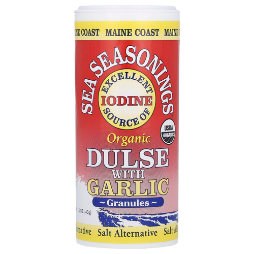 Maine Coast Sea Vegetables, Sea Seasonings, органическая дульсе с чесноком в гранулах, 43 г (1,5 унции)