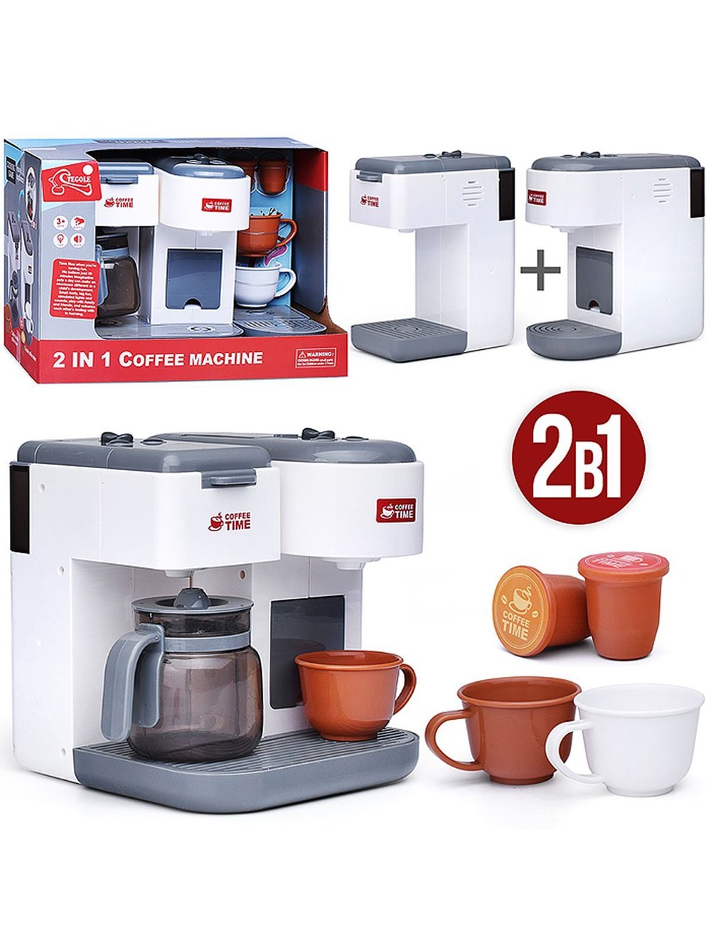 Игрушечная бытовая техника Кофемашина 2в1 (F2312)