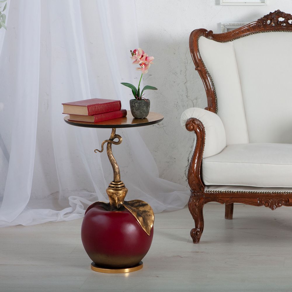 Столик декоративный с золотой столещницей Яблоко Евы Кардован