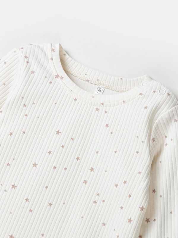 Лонгслив с волнистым краем 