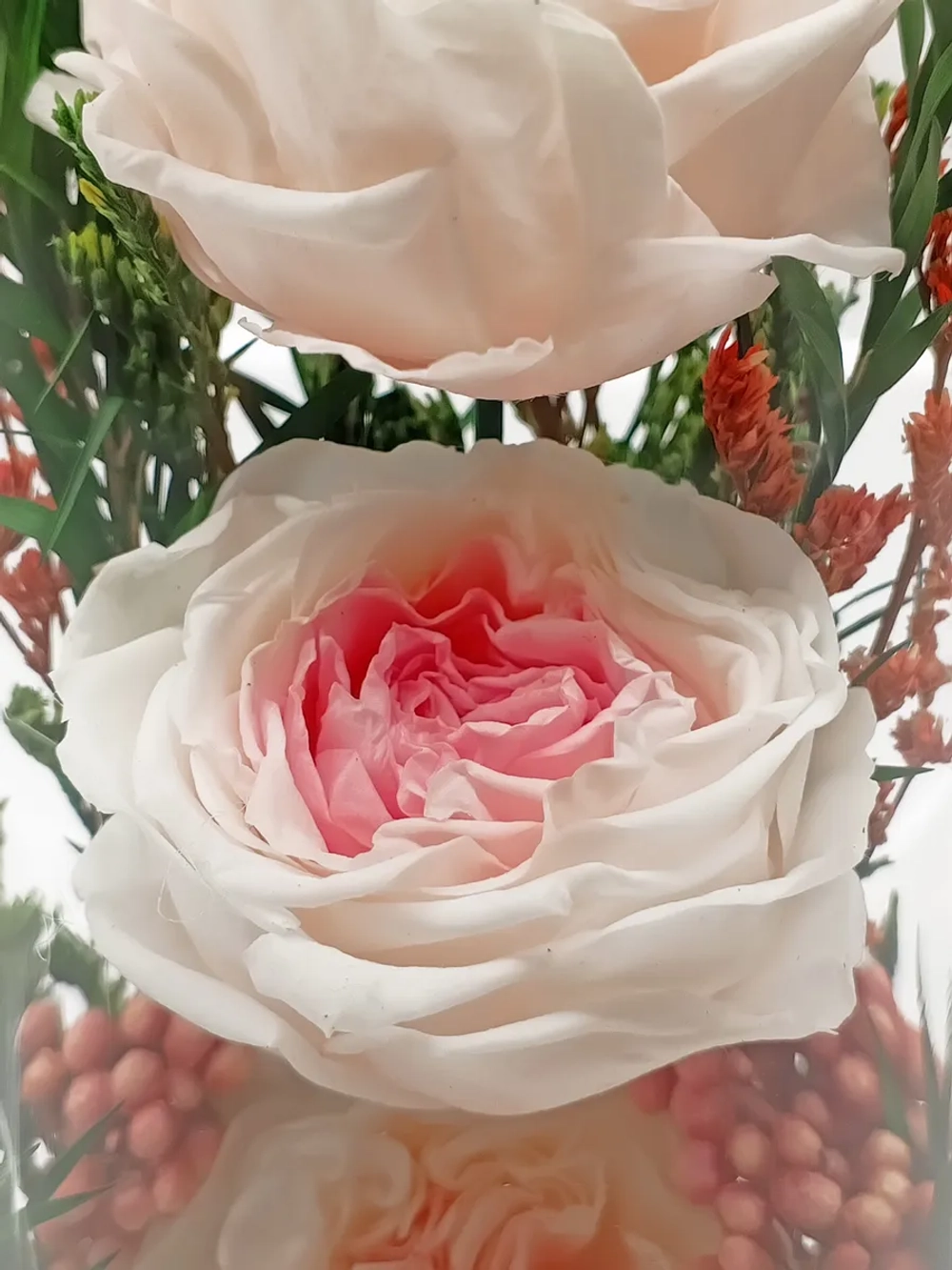 натуральные кустовые пионы в стекле, вакуум*