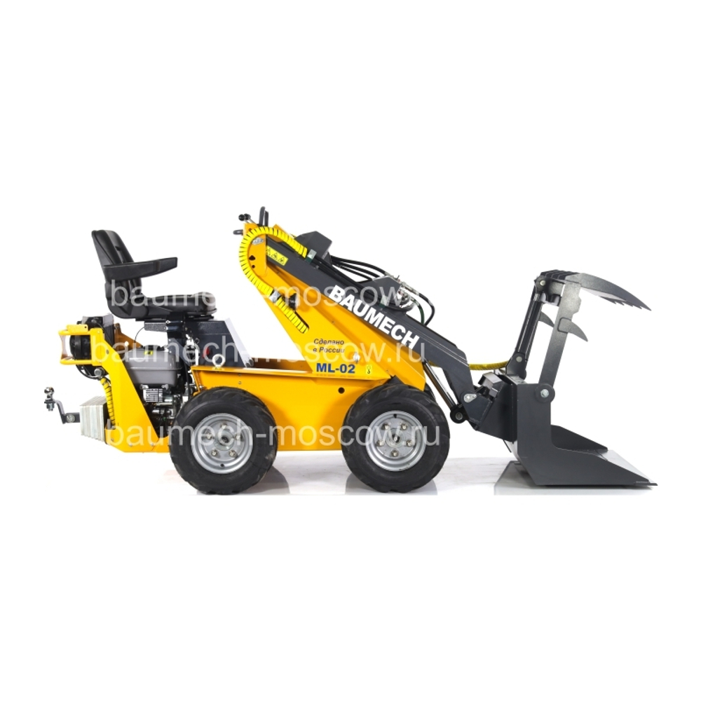 Baumech ML-02 Ковш с гидрозахватом 90см, объём 130л, усилие на зажим 1300кг