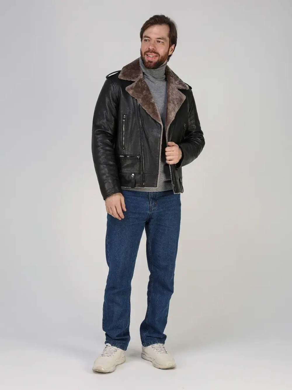 Дубленка зимняя натуральная косуха