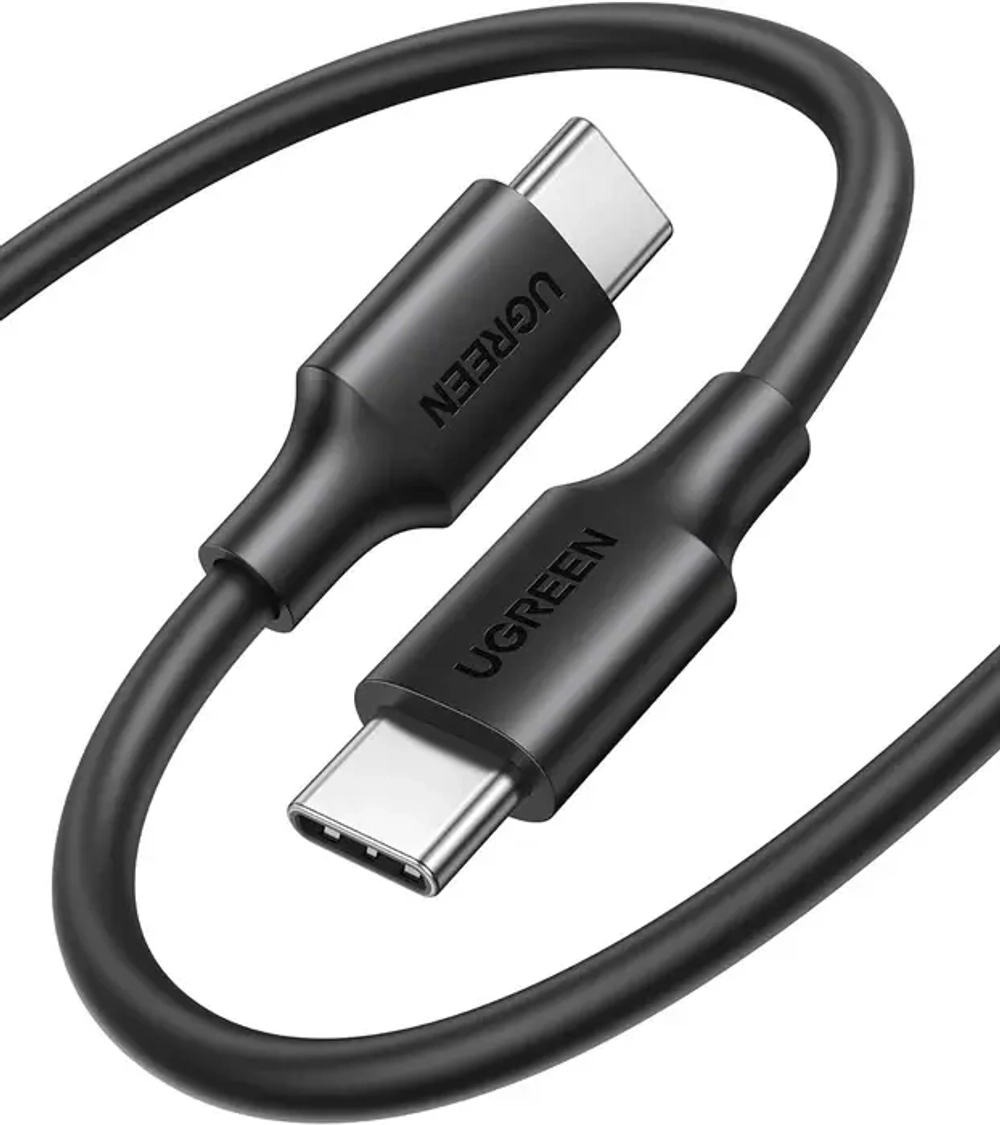 Кабель USB C - USB C, 480Mbps, 3A, QC4.0/PD3.0, 60W, 0.5m, UGREEN 50996