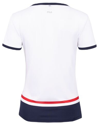 Женская теннисная футболка Fila Elisabeth - белый