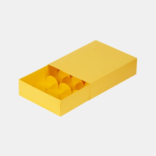 Коробка-пенал для 12 моти 227*169*55 мм (желтый)