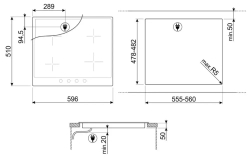 Варочная панель Smeg SI964NM