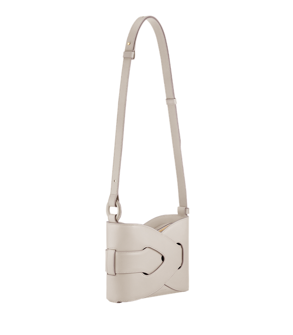 Сумка Polene NODDE EDITION SMOOTH CHALK