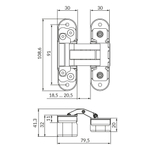Петля скрытой установки UNION 2.0 BL черный