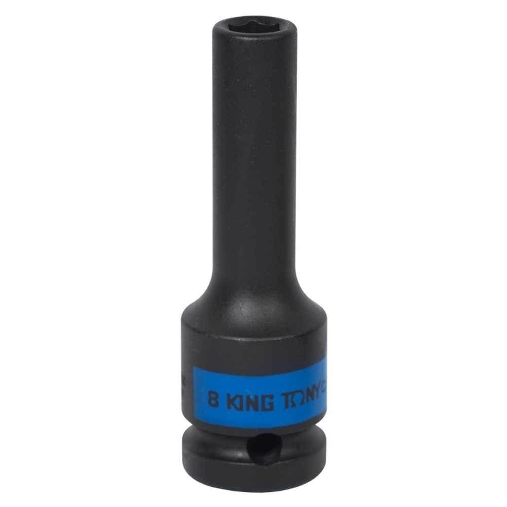 Головка торцевая ударная глубокая шестигранная 1/2&quot;, 8 мм KING TONY 443508M