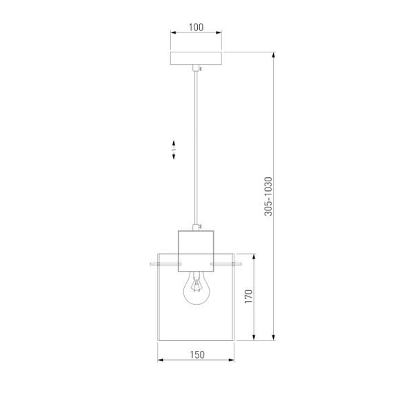 Подвесной светильник Eurosvet Trim 50227/1 дымчатый
