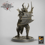 Blood Knight Человек Воин Паладин Варвар Файтер Рыцарь миниатюра для dnd, днд, pathfinder, фентези, Настольная игра, НРИ, Варгейм, РПГ