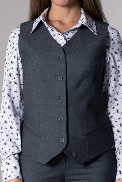 Жилет женский 4050АП, Темно-серый #495Тсе064050АП