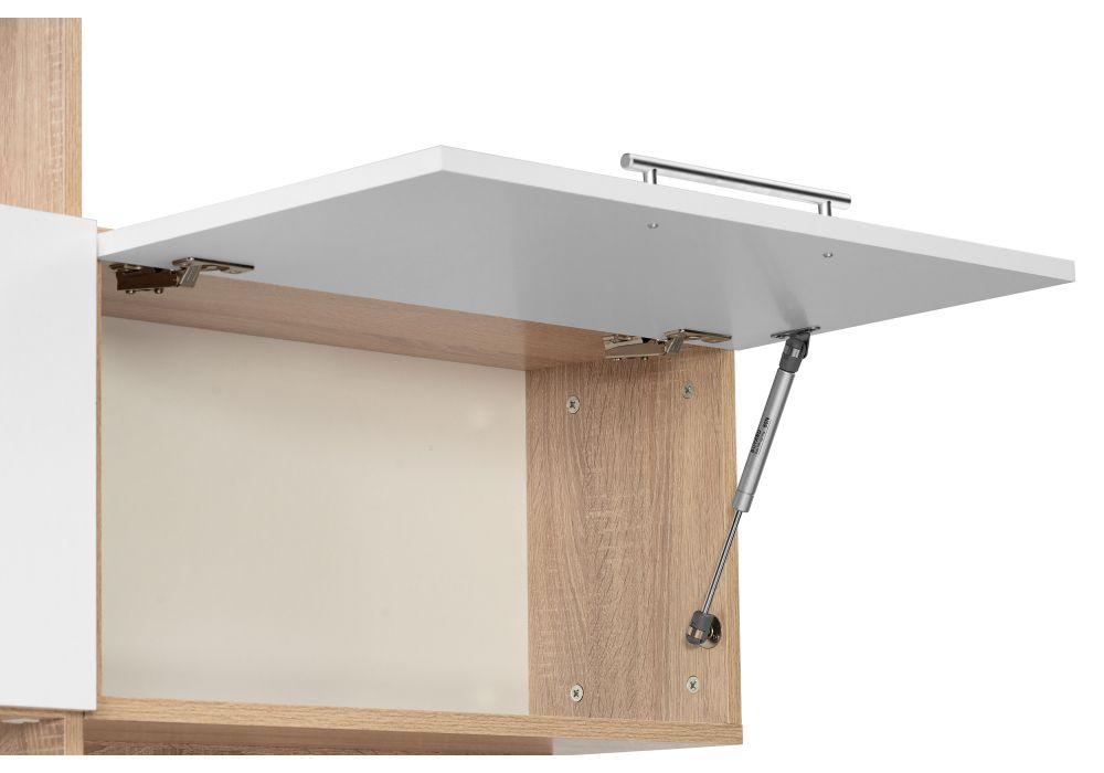 Компьютерный стол КСТ-14Л 140х123,5х182,8 левый дуб сонома / белый