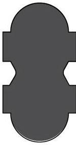 A808-050 Пневматическое уплотнение поршня 50-40-4