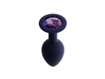 Анальная пробка с кристаллом Gamma-S (Цвет: фиолетовый)