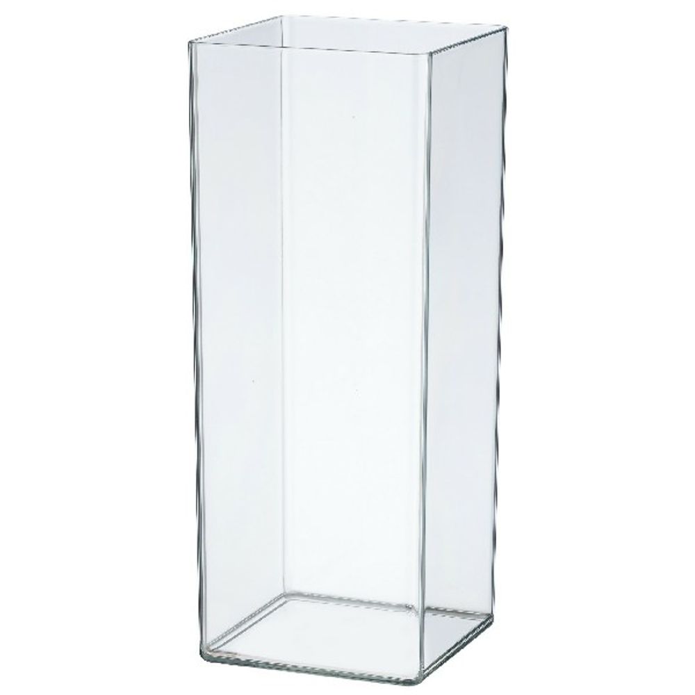 Вазон "Square" (пластик) D12xH30см (Прозрачный)