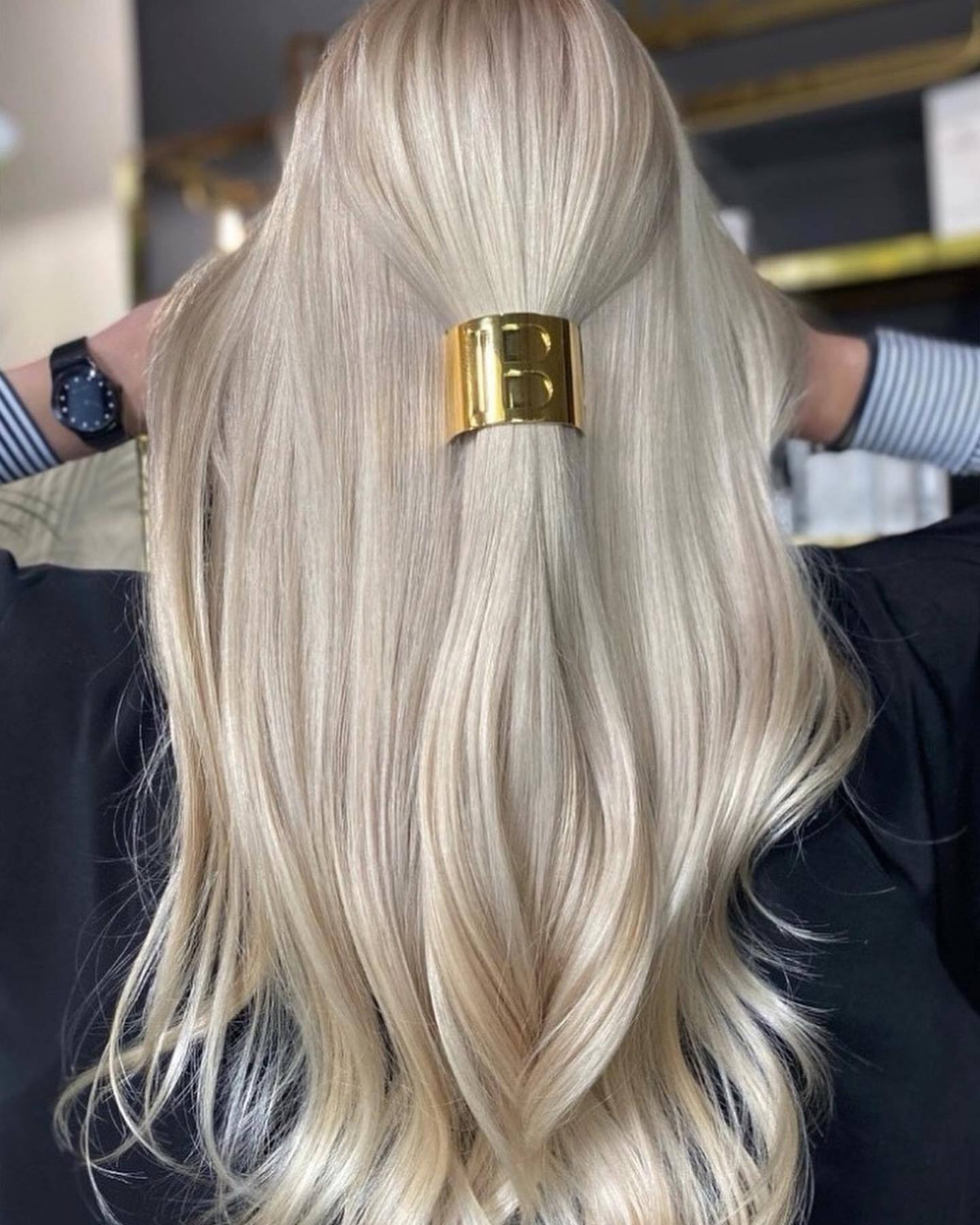 Balmain Hair Couture Заколка-клип круглая цвет золотой Limited Edition Clip Large FW21