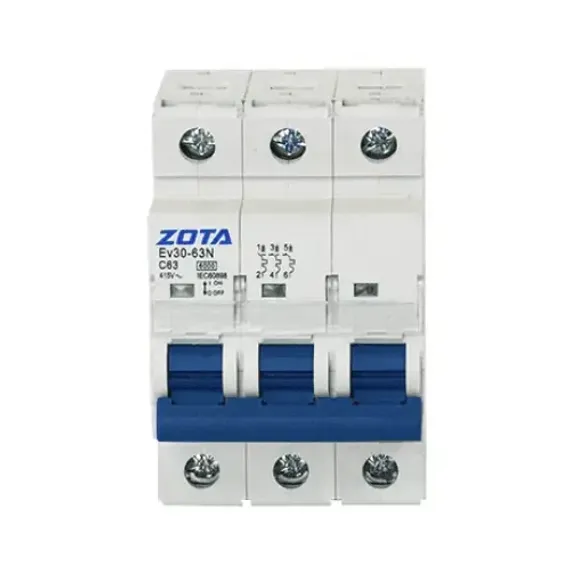 Автомат ZOTA Ev30-125 3П 80А С ОЕМ 37481