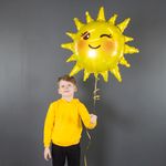 Шар (31''/79 см) Фигура, Солнце, 1 шт.