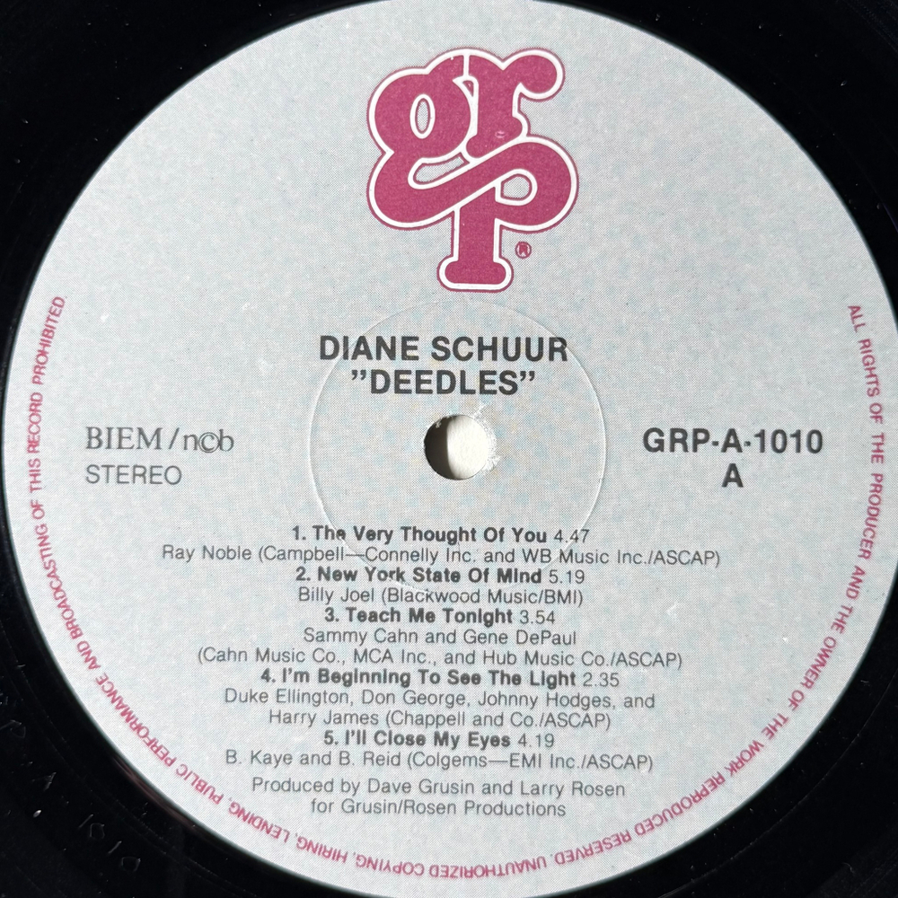 Виниловая пластинка Diane Schuur ‎– Deedles LP