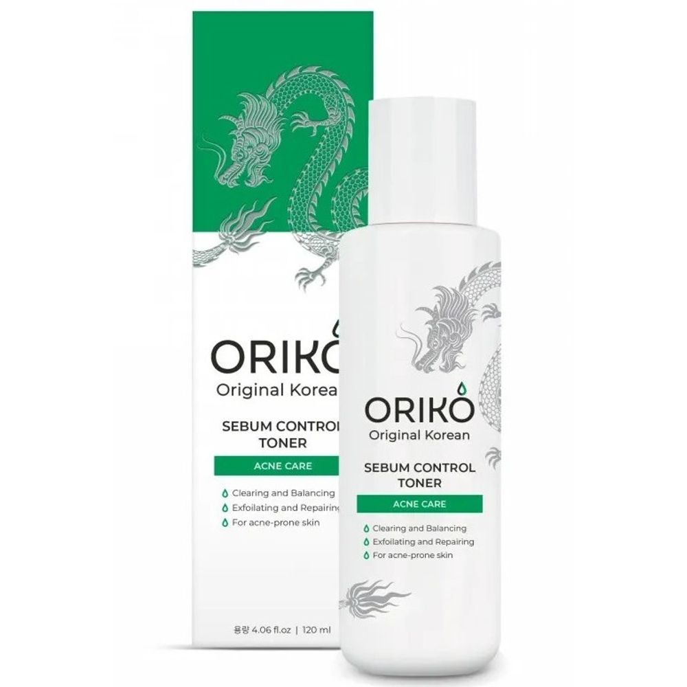 ORIKO Тонер для лица для проблемной кожи с ниацинамидом-Sebum Control Toner Acne Care, 120мл