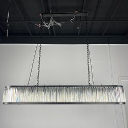 Подвесная Люстра Rh 1920S Odeon Clear Glass Black 180 By Imperiumloft