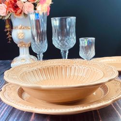 Lenardi 110425 Набор из 6 глубоких тарелок 23см БАВАРИЯ карамель в под.юуп.(х8)Керамика