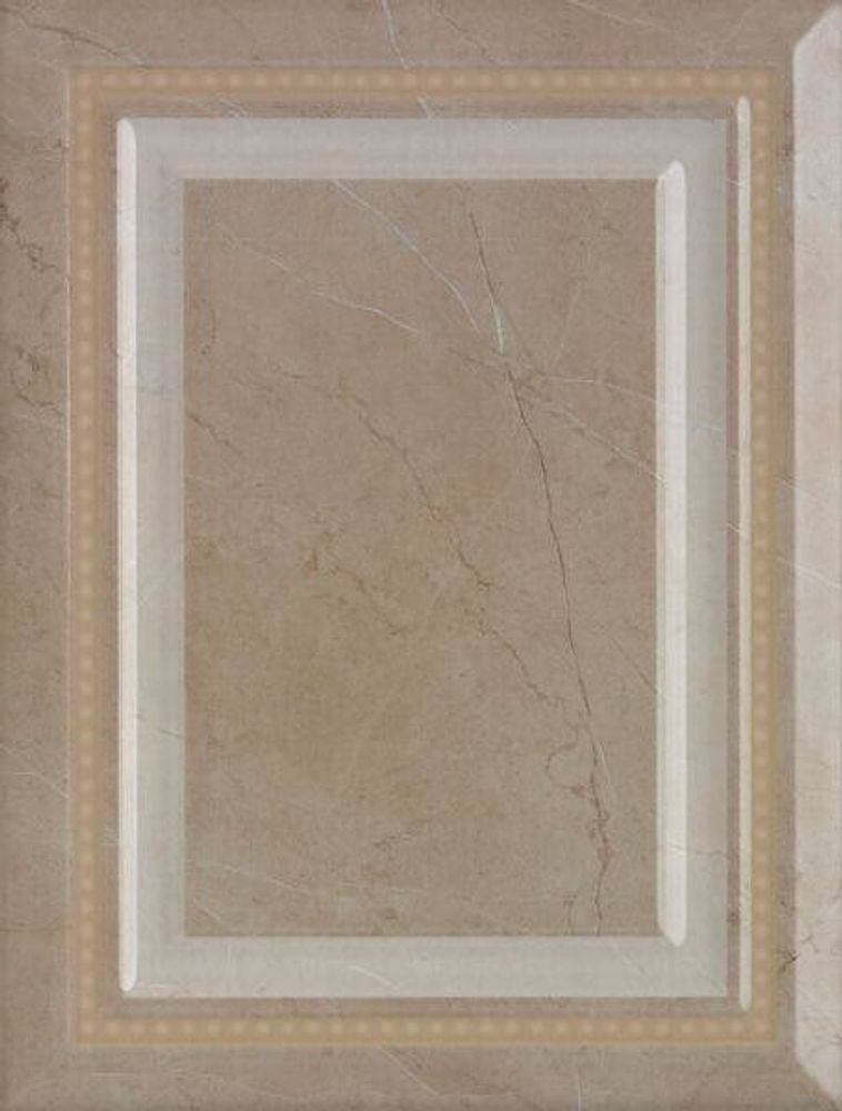 Kerlife Botticino Dec. Botticino-Q Cream 19x25