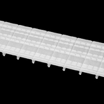 Шторная лента Oz-Is арт. 3951 Р, коэф сборки 1:1,8, цвет белый (ширина 80 mm)