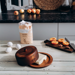 Масленка из дерева Сибирский Кедр для сливочного масла. MS6