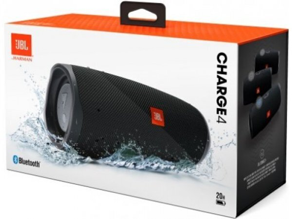 Портативная акустика JBL Charge 4 Black (JBLCHARGE4BLK)