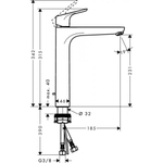 Смеситель для раковины Hansgrohe Focus, 230, хром, 31531000