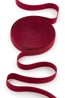 Бейка эластичная 15 мм матовая бордо
