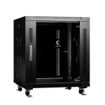 Шкаф напольный 19", 12U Cabeus SH-05C-12U60/60-BK
