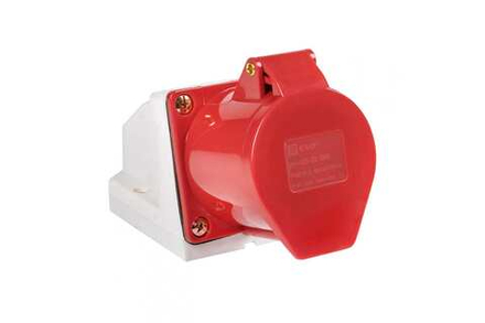 Розетка наружи уст, 32А 380В 3P+PE+N IP44 (125) EKF ps-125-32-380
