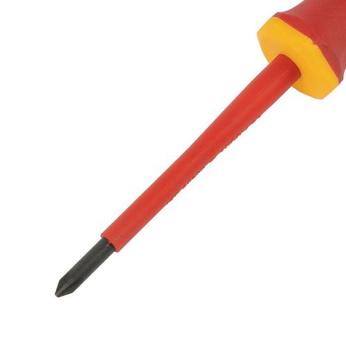 Отвертка диэлектрическая РН1х80 мм Cr-V мм КОБАЛЬТ