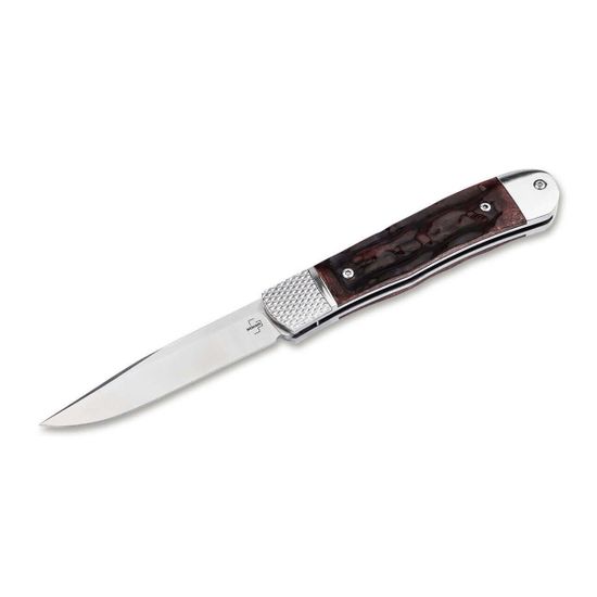Нож Boker 01BP0029 Hidden Release Trapper Appaloosa Bone клинок из стали D2, рукоять Appaloosa Knochen