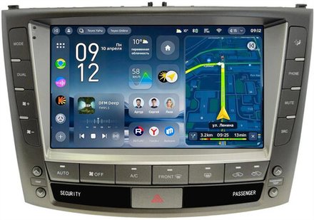 Магнитола для Lexus IS250 XE20 2008-2013 (ШГУ цветной) - Teyes CC4-PRO монитор 9.5" 2K QLED на Android 13, Snapdragon 778G, AI, CarPlay, DSP, 4G SIM-слот