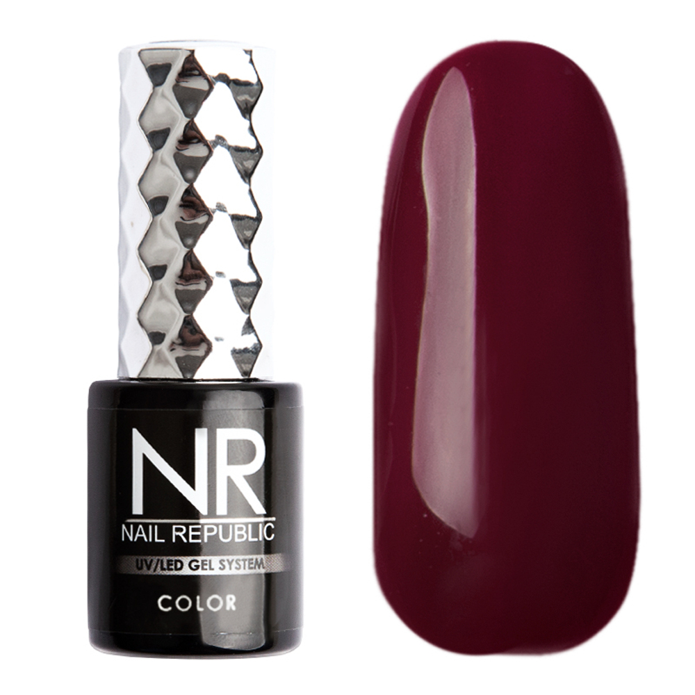 Nail Republic Гель-лак 176 Темно-алый, 10 мл