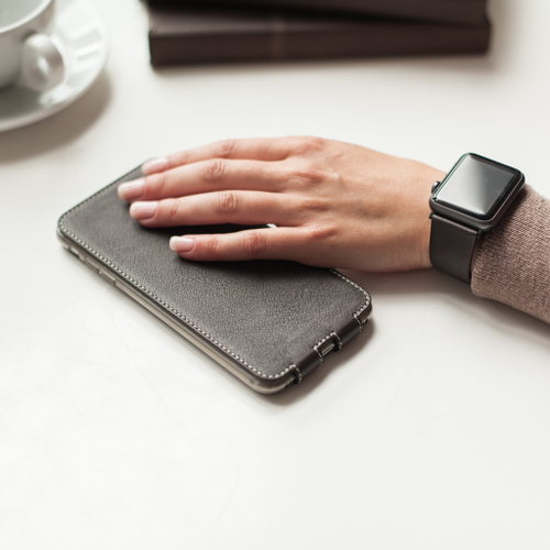 Ремешок для Apple Watch 40/41/42 mm из кожи теленка, темно-коричневого цвета